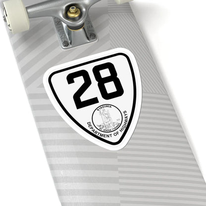 Virginia 28 1924 (Virginia) (Road Sign) STICKER Vinyl Kiss-Cut Decal - The Sticker Space