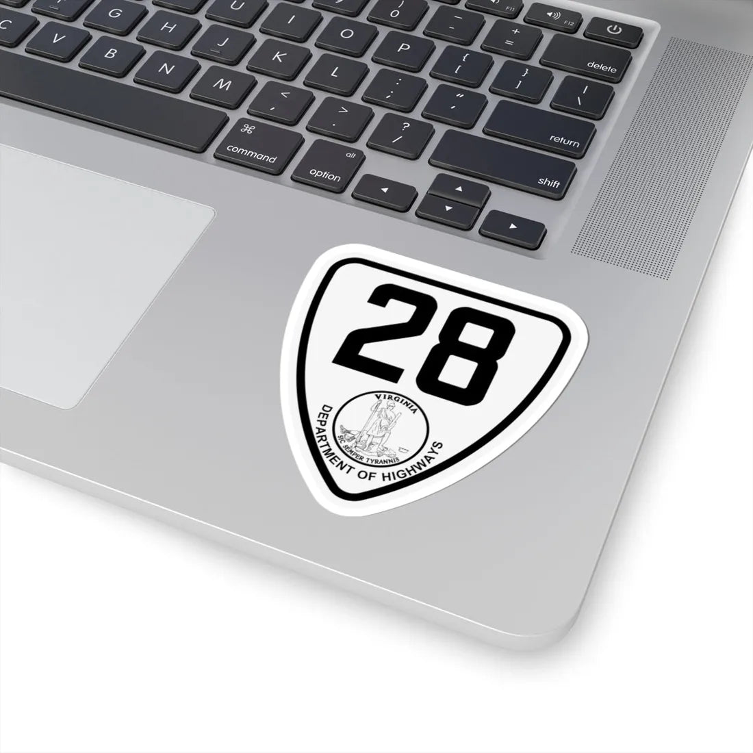Virginia 28 1924 (Virginia) (Road Sign) STICKER Vinyl Kiss-Cut Decal - The Sticker Space