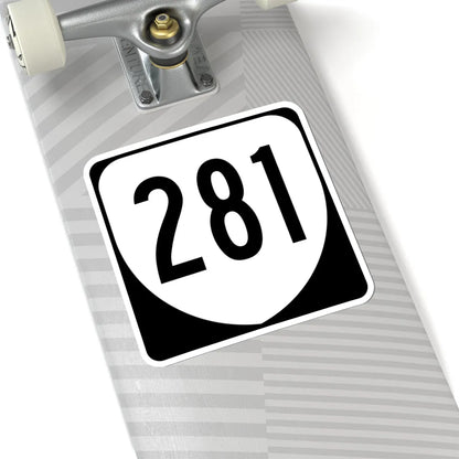 Virginia 281 1980 (Virginia) (Road Sign) STICKER Vinyl Kiss-Cut Decal - The Sticker Space