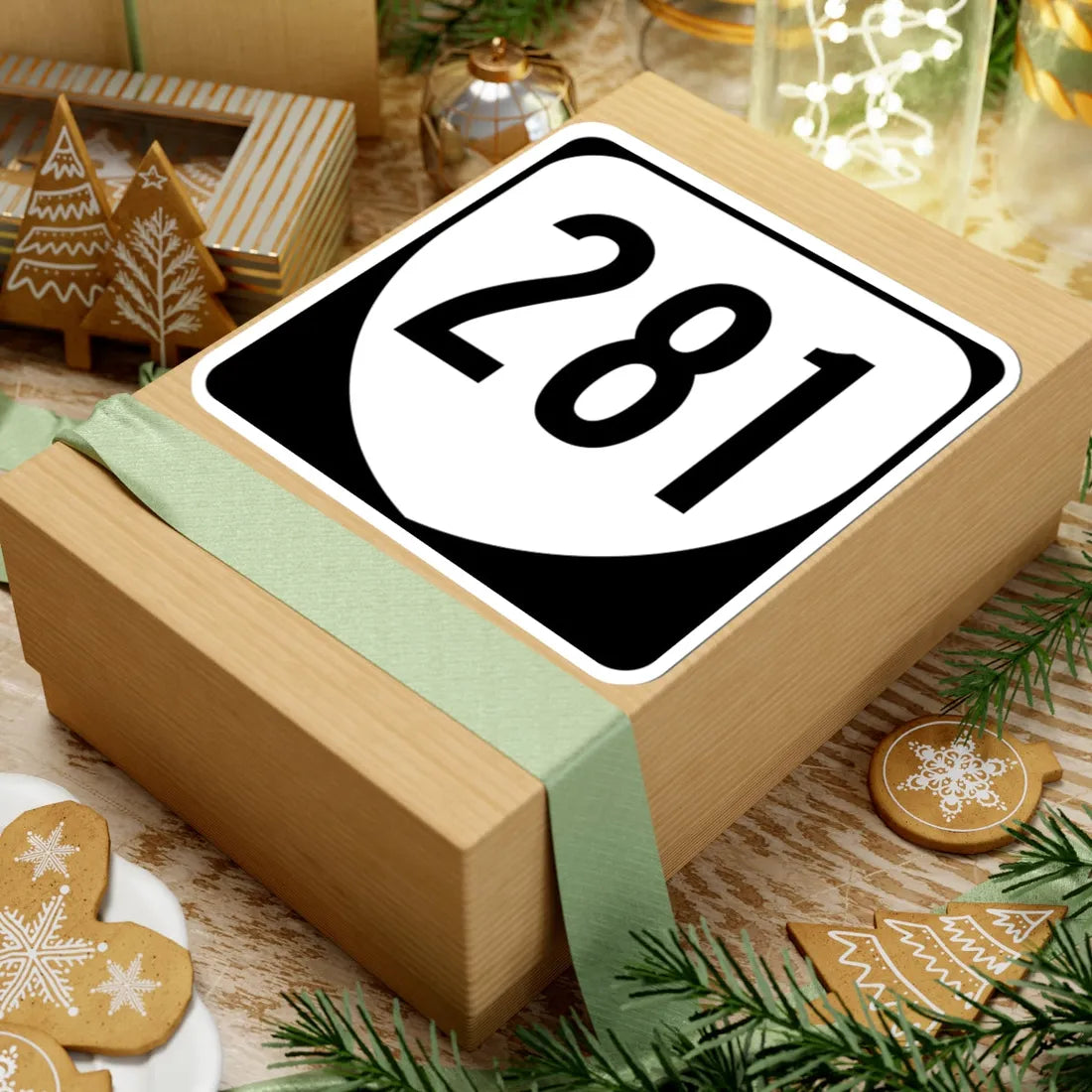 Virginia 281 1980 (Virginia) (Road Sign) STICKER Vinyl Kiss-Cut Decal - The Sticker Space