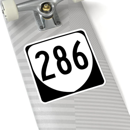 Virginia 286 1980 (Virginia) (Road Sign) STICKER Vinyl Kiss-Cut Decal - The Sticker Space