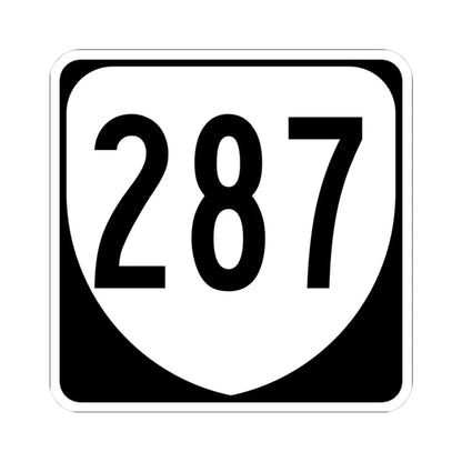 Virginia 287 1980 (Virginia) (Road Sign) STICKER Vinyl Kiss-Cut Decal 3 Inch White - The Sticker Space