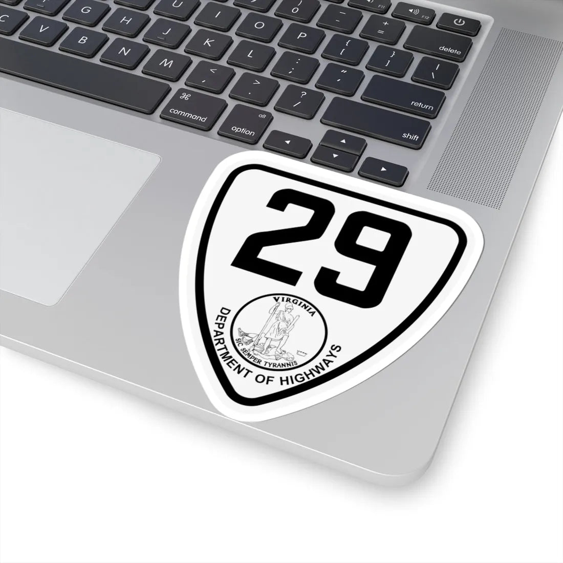Virginia 29 1924 (Virginia) (Road Sign) STICKER Vinyl Kiss-Cut Decal - The Sticker Space