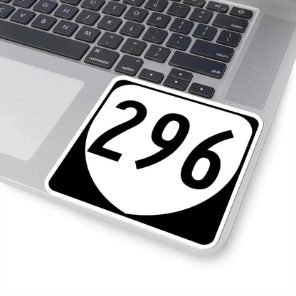 Virginia 296 1980 (Virginia) (Road Sign) STICKER Vinyl Kiss-Cut Decal - The Sticker Space