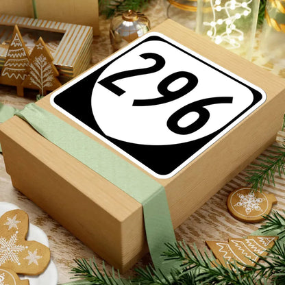 Virginia 296 1980 (Virginia) (Road Sign) STICKER Vinyl Kiss-Cut Decal - The Sticker Space