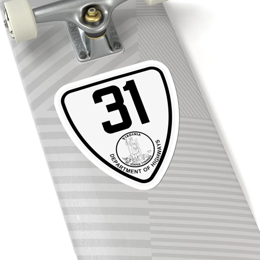 Virginia 31 1924 (Virginia) (Road Sign) STICKER Vinyl Kiss-Cut Decal - The Sticker Space