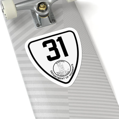 Virginia 31 1924 (Virginia) (Road Sign) STICKER Vinyl Kiss-Cut Decal - The Sticker Space