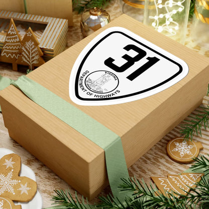 Virginia 31 1924 (Virginia) (Road Sign) STICKER Vinyl Kiss-Cut Decal - The Sticker Space