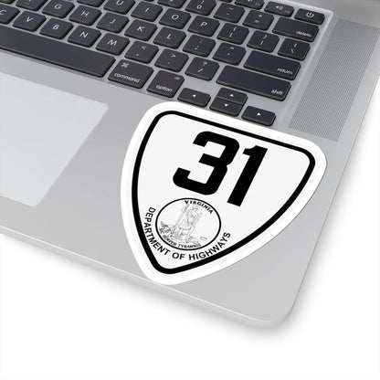 Virginia 31 1924 (Virginia) (Road Sign) STICKER Vinyl Kiss-Cut Decal - The Sticker Space