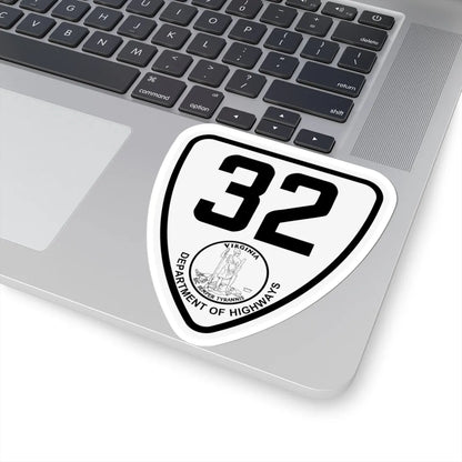 Virginia 32 1924 (Virginia) (Road Sign) STICKER Vinyl Kiss-Cut Decal - The Sticker Space