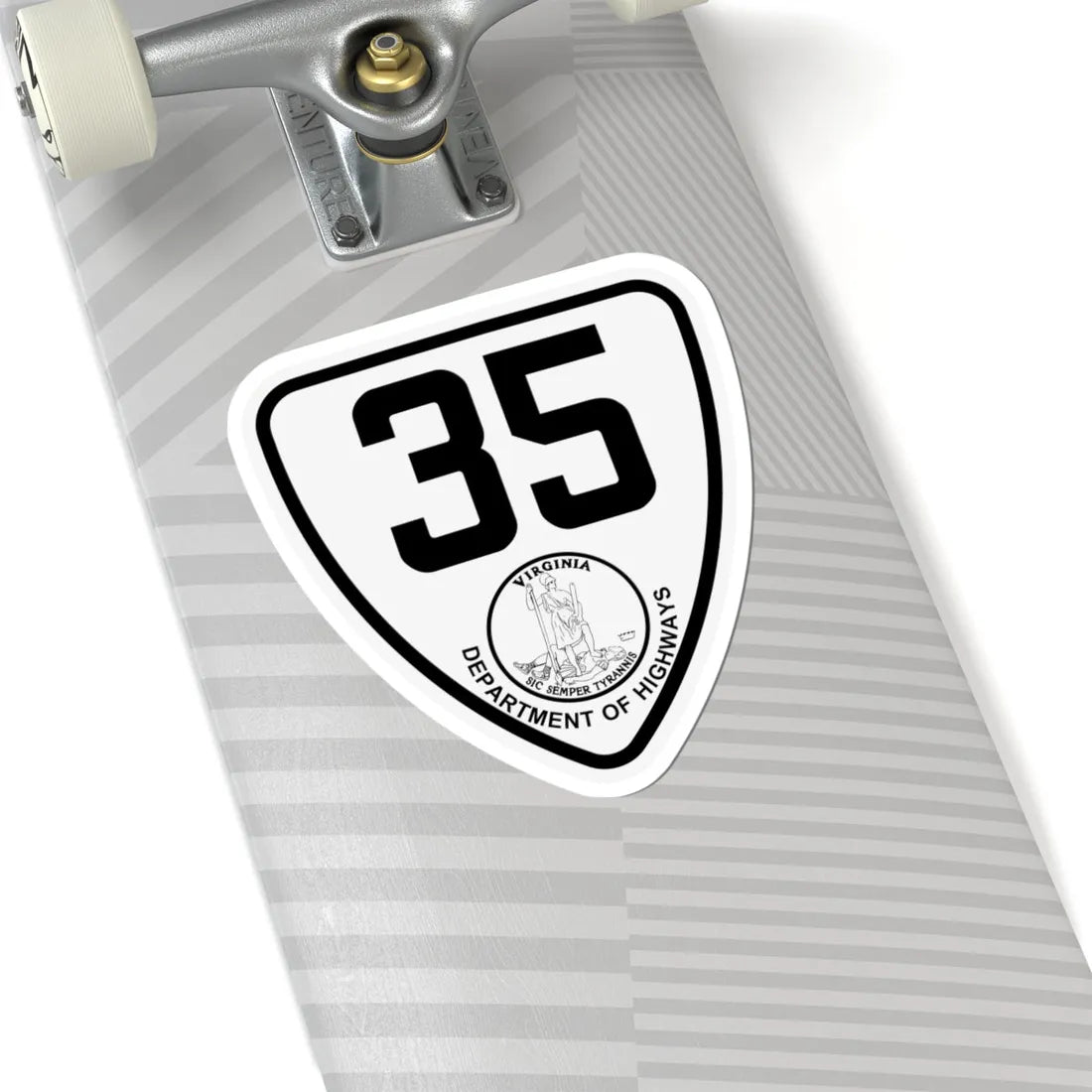 Virginia 35 1924 (Virginia) (Road Sign) STICKER Vinyl Kiss-Cut Decal - The Sticker Space