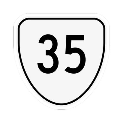 Virginia 35 1956 (Virginia) (Road Sign) STICKER Vinyl Kiss-Cut Decal 2 Inch White - The Sticker Space