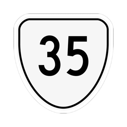 Virginia 35 1956 (Virginia) (Road Sign) STICKER Vinyl Kiss-Cut Decal 4 Inch White - The Sticker Space