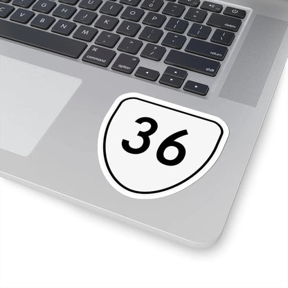 Virginia 36 1956 (Virginia) (Road Sign) STICKER Vinyl Kiss-Cut Decal - The Sticker Space