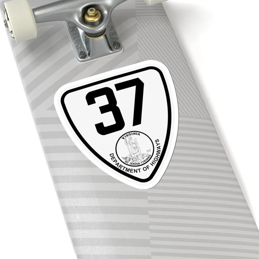 Virginia 37 1924 (Virginia) (Road Sign) STICKER Vinyl Kiss-Cut Decal - The Sticker Space