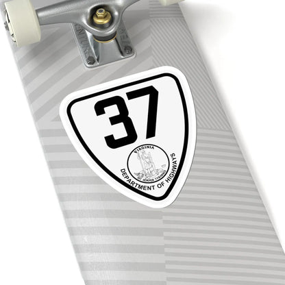 Virginia 37 1924 (Virginia) (Road Sign) STICKER Vinyl Kiss-Cut Decal - The Sticker Space