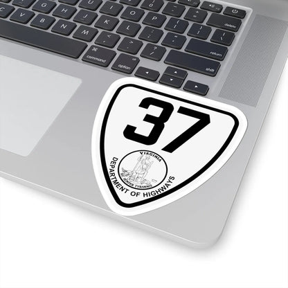 Virginia 37 1924 (Virginia) (Road Sign) STICKER Vinyl Kiss-Cut Decal - The Sticker Space