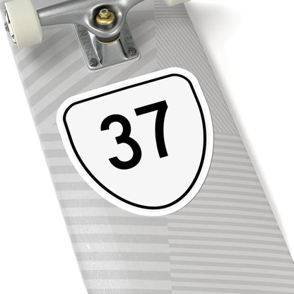 Virginia 37 1956 (Virginia) (Road Sign) STICKER Vinyl Kiss-Cut Decal - The Sticker Space