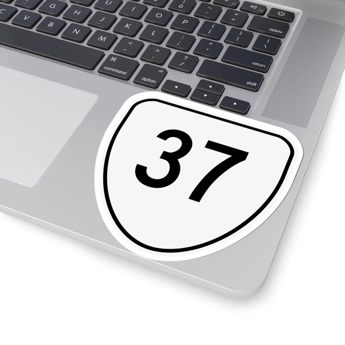 Virginia 37 1956 (Virginia) (Road Sign) STICKER Vinyl Kiss-Cut Decal - The Sticker Space