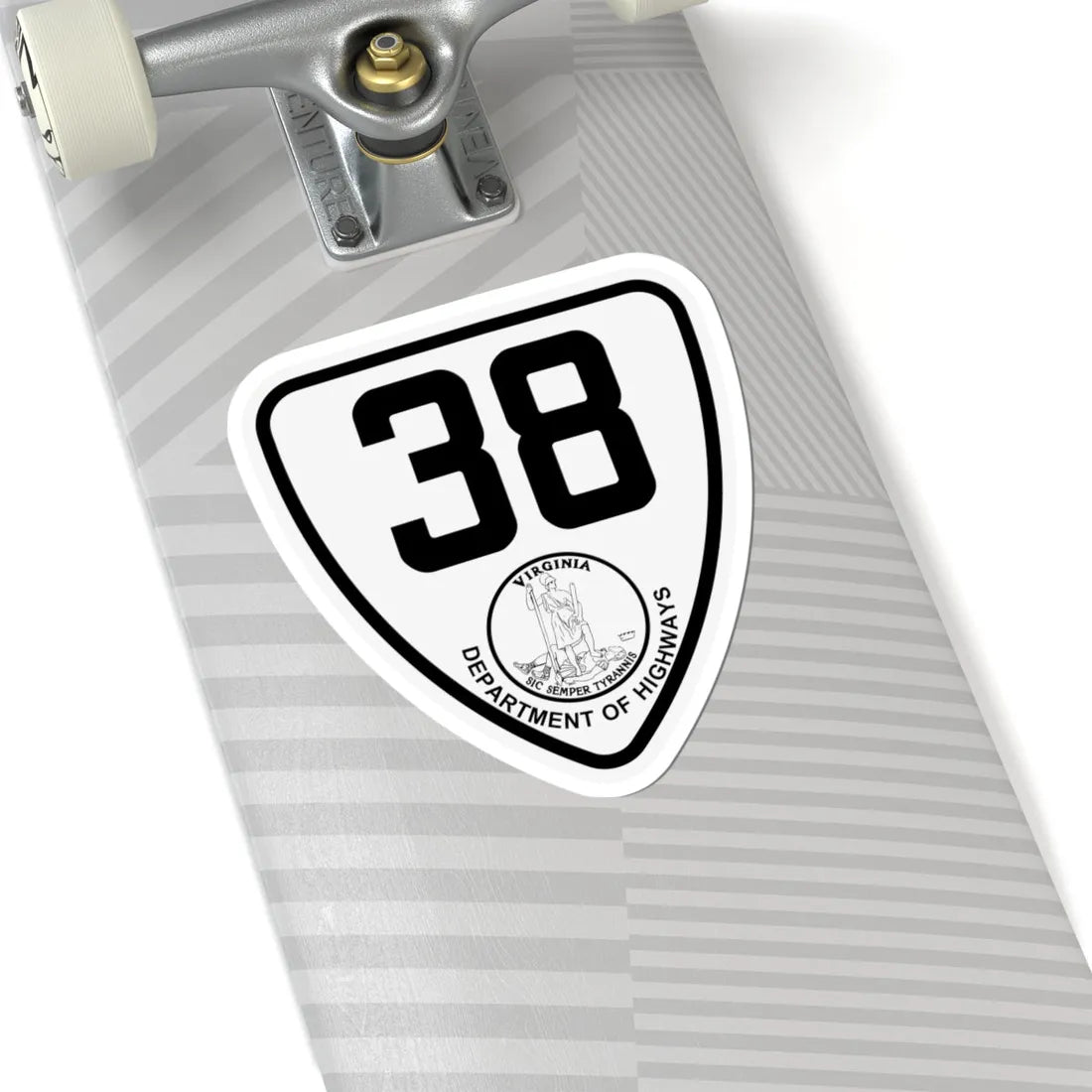 Virginia 38 1924 (Virginia) (Road Sign) STICKER Vinyl Kiss-Cut Decal - The Sticker Space