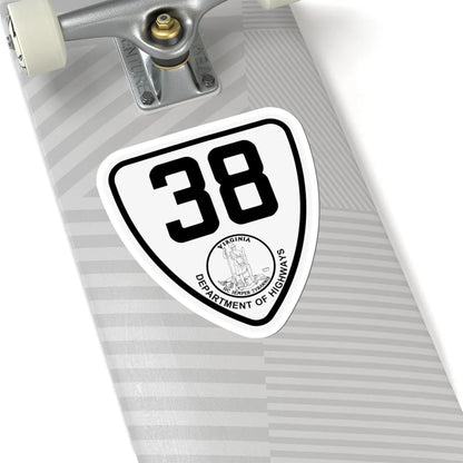 Virginia 38 1924 (Virginia) (Road Sign) STICKER Vinyl Kiss-Cut Decal - The Sticker Space