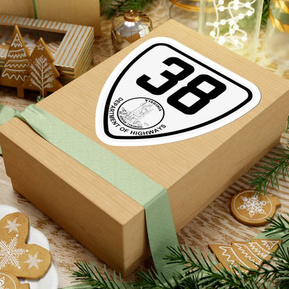 Virginia 38 1924 (Virginia) (Road Sign) STICKER Vinyl Kiss-Cut Decal - The Sticker Space