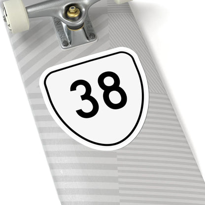 Virginia 38 1956 (Virginia) (Road Sign) STICKER Vinyl Kiss-Cut Decal - The Sticker Space