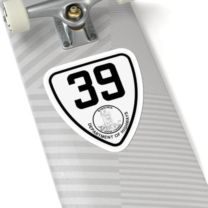 Virginia 39 1924 (Virginia) (Road Sign) STICKER Vinyl Kiss-Cut Decal - The Sticker Space