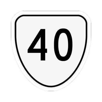 Virginia 40 1956 (Virginia) (Road Sign) STICKER Vinyl Kiss-Cut Decal 3 Inch White - The Sticker Space
