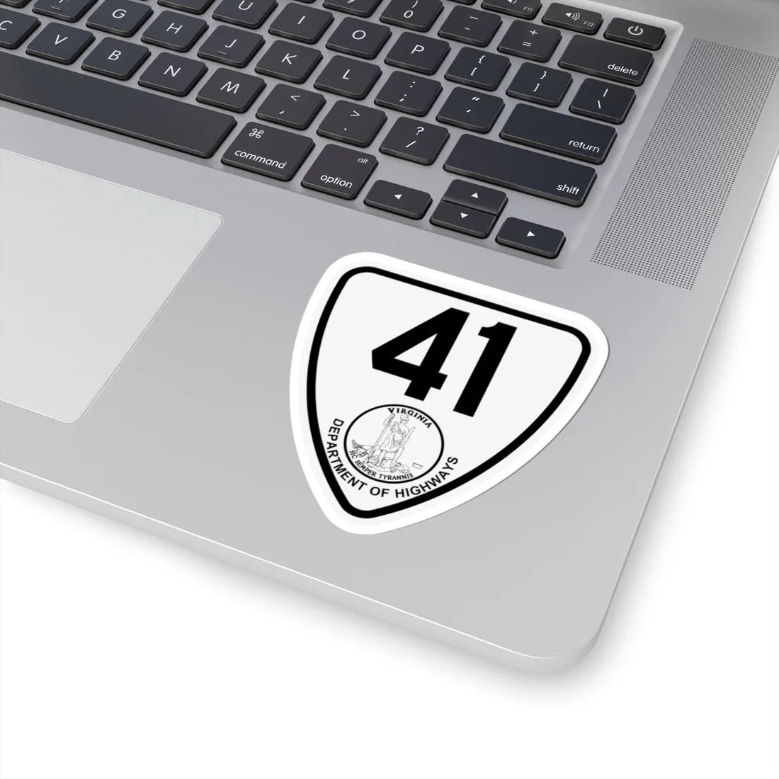 Virginia 41 1924 (Virginia) (Road Sign) STICKER Vinyl Kiss-Cut Decal - The Sticker Space