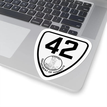 Virginia 42 1924 (Virginia) (Road Sign) STICKER Vinyl Kiss-Cut Decal - The Sticker Space