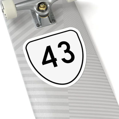 Virginia 43 1956 (Virginia) (Road Sign) STICKER Vinyl Kiss-Cut Decal - The Sticker Space