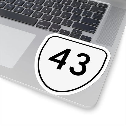 Virginia 43 1956 (Virginia) (Road Sign) STICKER Vinyl Kiss-Cut Decal - The Sticker Space