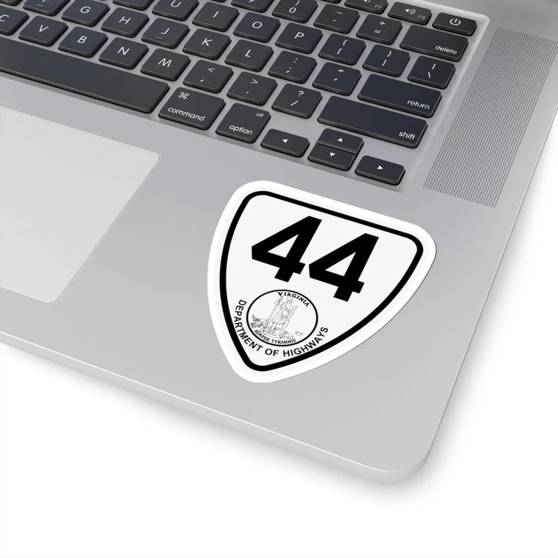 Virginia 44 1924 (Virginia) (Road Sign) STICKER Vinyl Kiss-Cut Decal - The Sticker Space