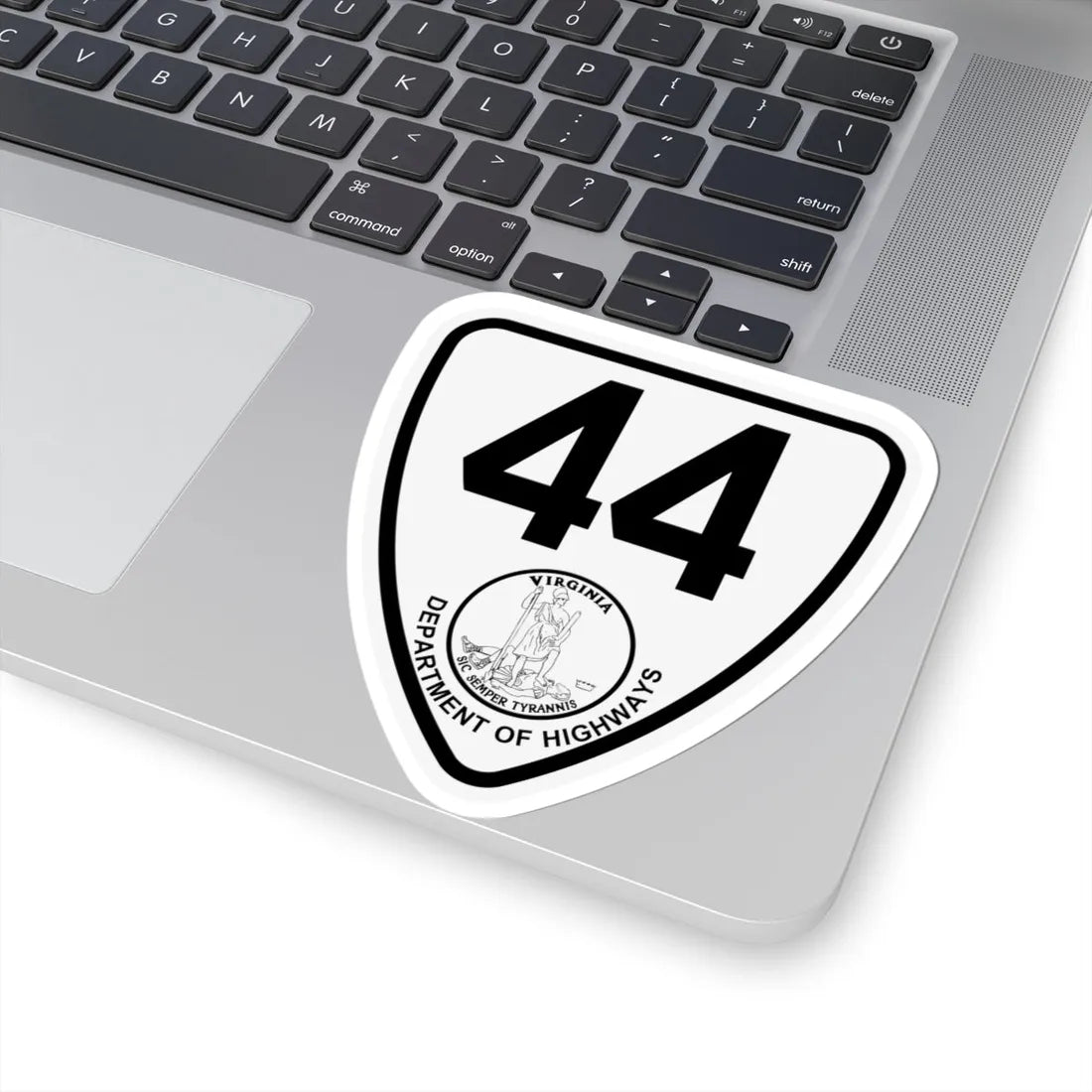 Virginia 44 1924 (Virginia) (Road Sign) STICKER Vinyl Kiss-Cut Decal - The Sticker Space