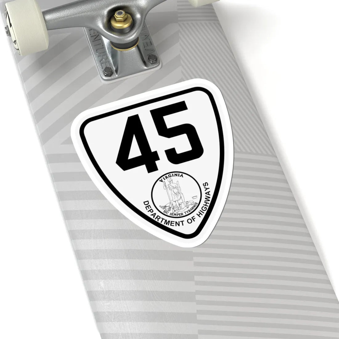 Virginia 45 1924 (Virginia) (Road Sign) STICKER Vinyl Kiss-Cut Decal - The Sticker Space