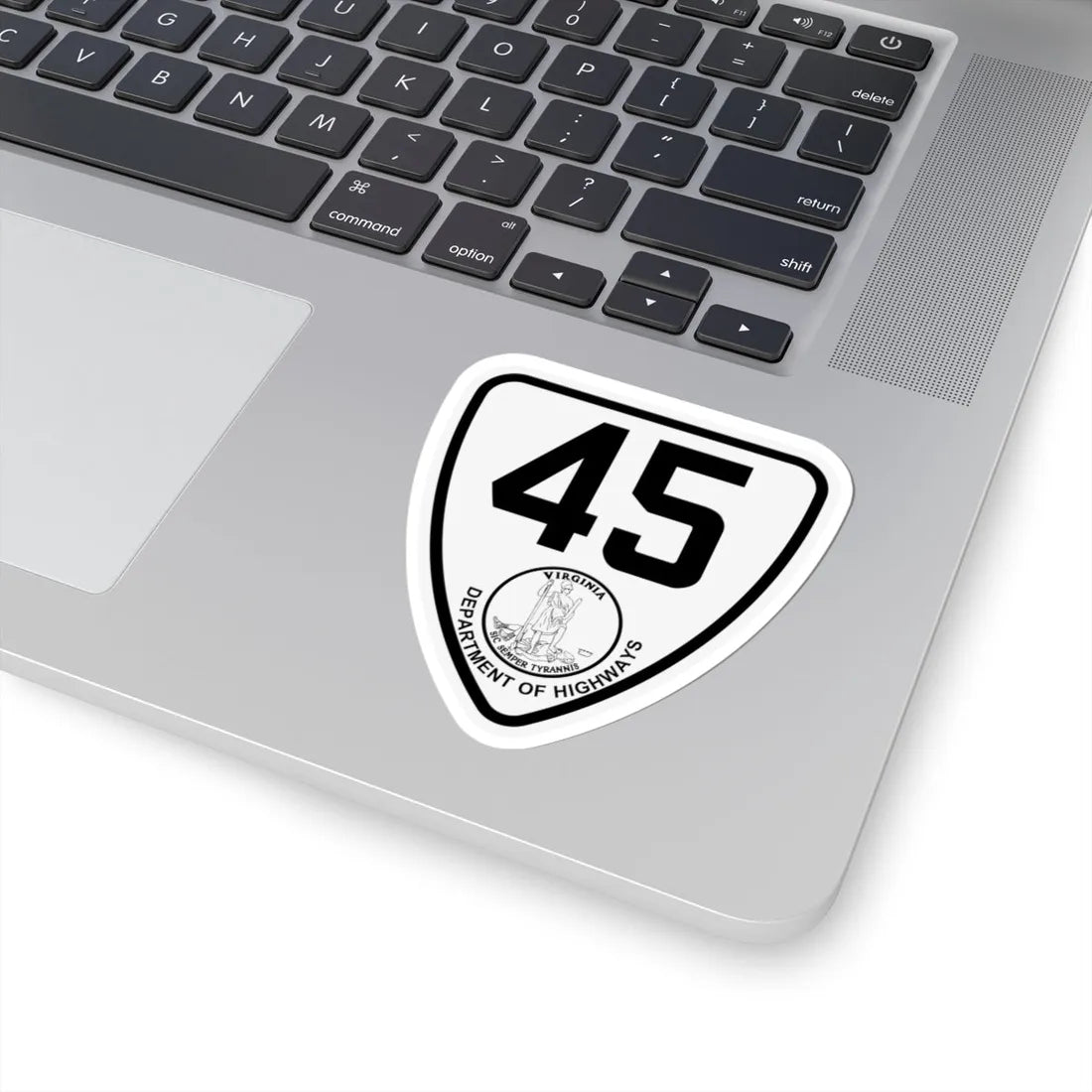 Virginia 45 1924 (Virginia) (Road Sign) STICKER Vinyl Kiss-Cut Decal - The Sticker Space
