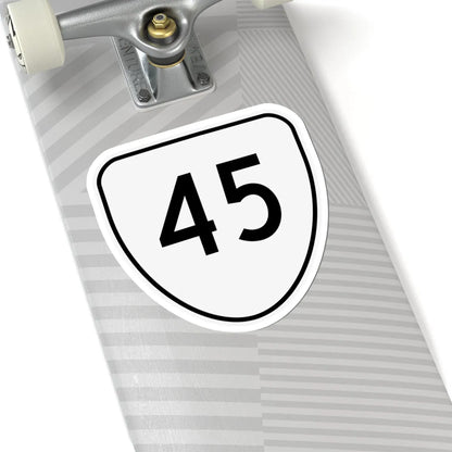 Virginia 45 1956 (Virginia) (Road Sign) STICKER Vinyl Kiss-Cut Decal - The Sticker Space