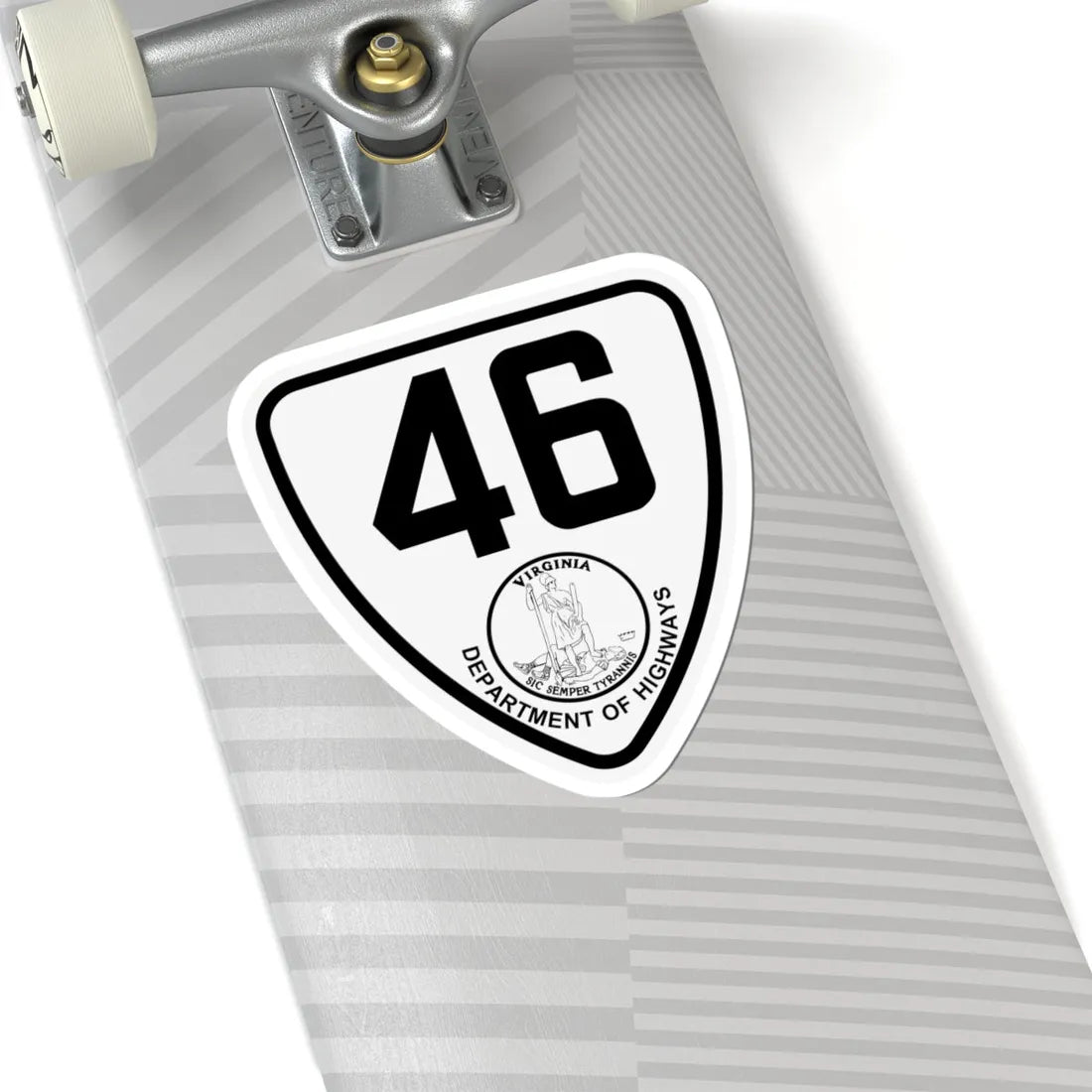 Virginia 46 1924 (Virginia) (Road Sign) STICKER Vinyl Kiss-Cut Decal - The Sticker Space