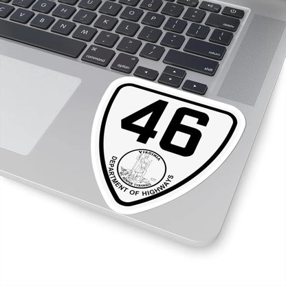 Virginia 46 1924 (Virginia) (Road Sign) STICKER Vinyl Kiss-Cut Decal - The Sticker Space
