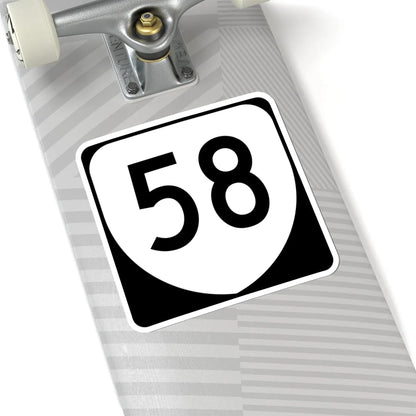 Virginia 58 (Virginia) (Road Sign) STICKER Vinyl Kiss-Cut Decal - The Sticker Space