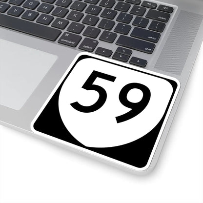 Virginia 59 (Virginia) (Road Sign) STICKER Vinyl Kiss-Cut Decal - The Sticker Space