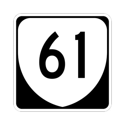 Virginia 61 (Virginia) (Road Sign) STICKER Vinyl Kiss-Cut Decal 6 Inch White - The Sticker Space