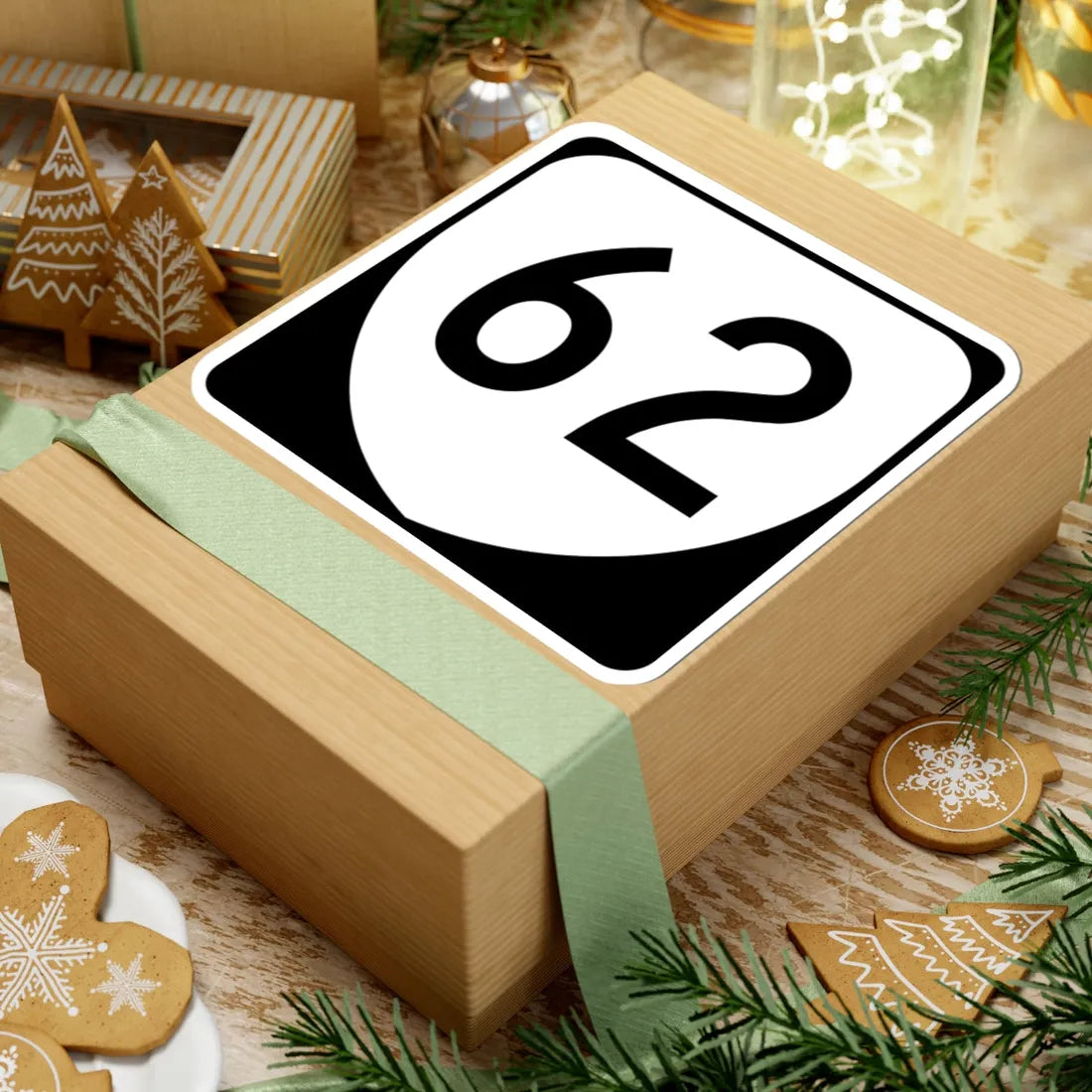 Virginia 62 (Virginia) (Road Sign) STICKER Vinyl Kiss-Cut Decal - The Sticker Space