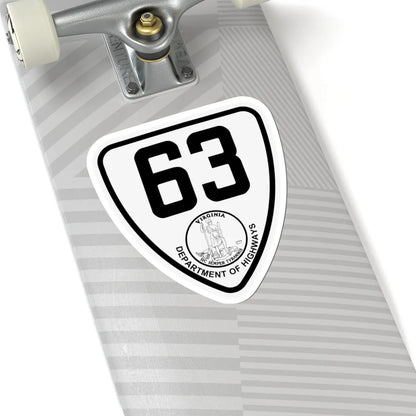 Virginia 63 1924 (Virginia) (Road Sign) STICKER Vinyl Kiss-Cut Decal - The Sticker Space