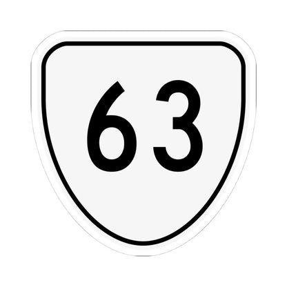 Virginia 63 1956 (Virginia) (Road Sign) STICKER Vinyl Kiss-Cut Decal 4 Inch White - The Sticker Space
