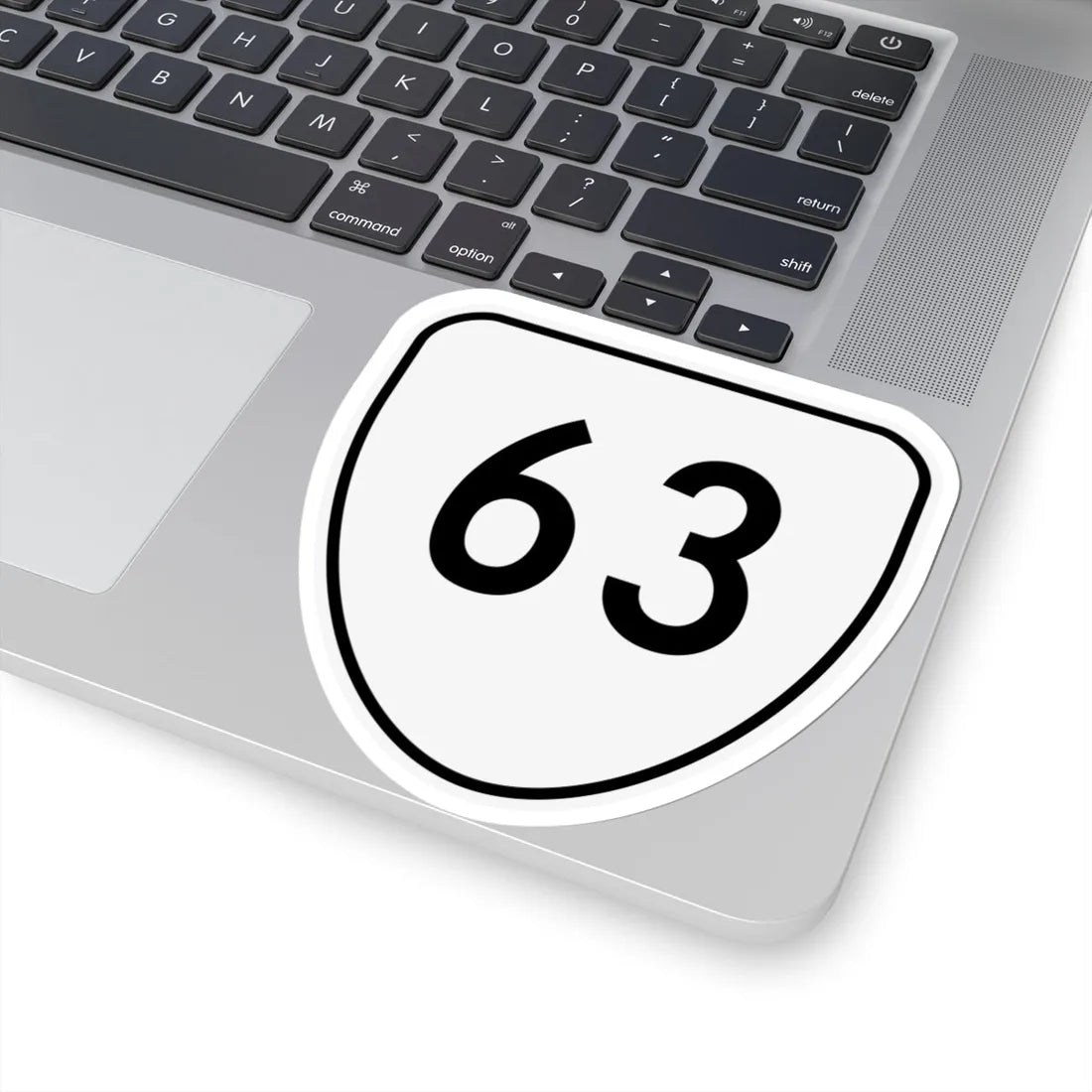 Virginia 63 1956 (Virginia) (Road Sign) STICKER Vinyl Kiss-Cut Decal - The Sticker Space