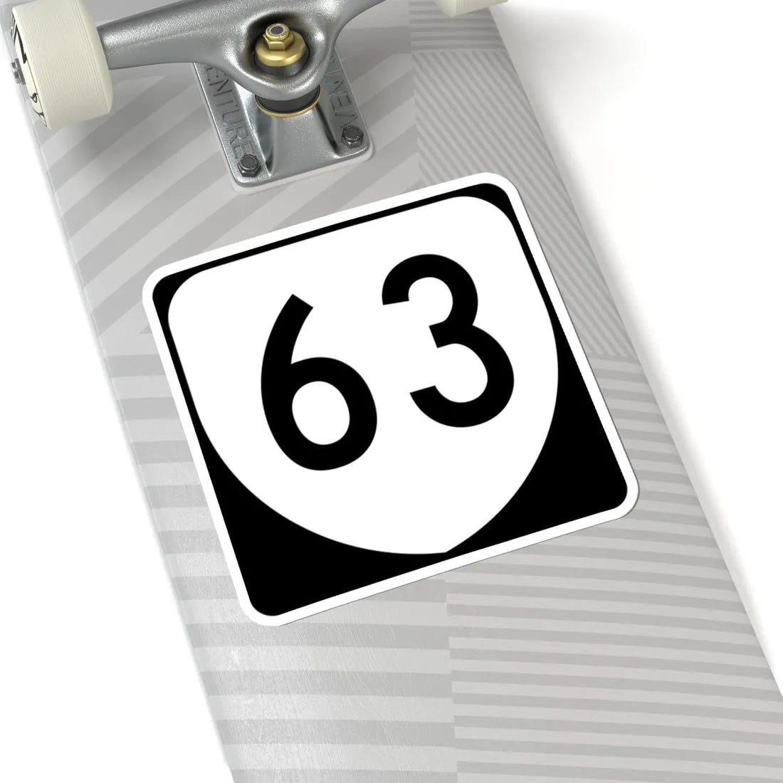 Virginia 63 (Virginia) (Road Sign) STICKER Vinyl Kiss-Cut Decal - The Sticker Space