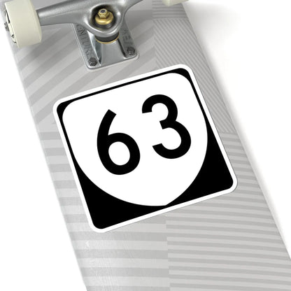 Virginia 63 (Virginia) (Road Sign) STICKER Vinyl Kiss-Cut Decal - The Sticker Space