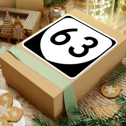 Virginia 63 (Virginia) (Road Sign) STICKER Vinyl Kiss-Cut Decal - The Sticker Space